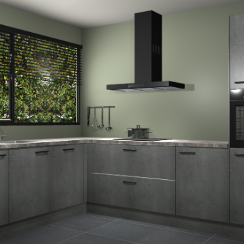 Beton Parelgrijs keuken Rhodos 56534