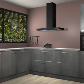 Beton Parelgrijs keuken Rhodos 56587