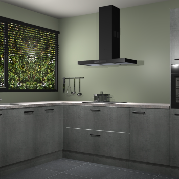 Beton Parelgrijs keuken Rhodos 56590