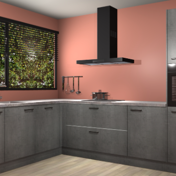 Beton Parelgrijs keuken Rhodos 56591