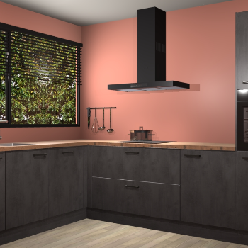 Beton Antraciet keuken Rhodos 56619