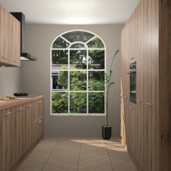 Goud Eiken keuken Dawei 89229