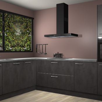 Beton Antraciet keuken Rhodos 56636