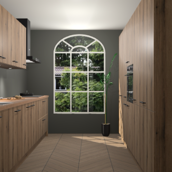 Goud Eiken keuken Dawei 89232