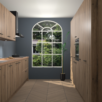 Goud Eiken keuken Dawei 89233