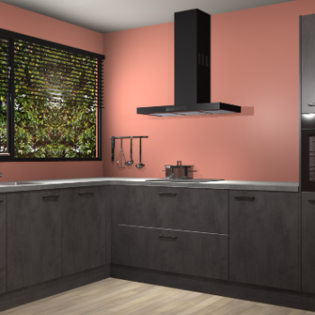 Beton Antraciet keuken Rhodos 56640