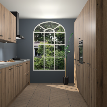 Goud Eiken keuken Dawei 89239