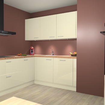 Magnolia Hoogglans keuken Noorwegen 46286