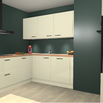 Magnolia Hoogglans keuken Noorwegen 46301