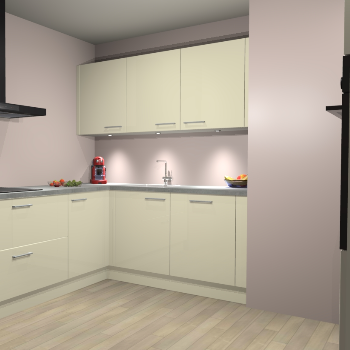 Magnolia Hoogglans keuken Noorwegen 46784