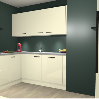 Magnolia Hoogglans keuken Noorwegen 47044