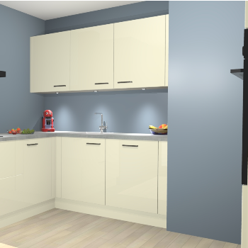 Magnolia Hoogglans keuken Noorwegen 47049