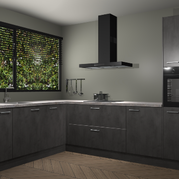 Beton Antraciet keuken Rhodos 56727