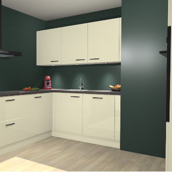 Magnolia Hoogglans keuken Noorwegen 47045