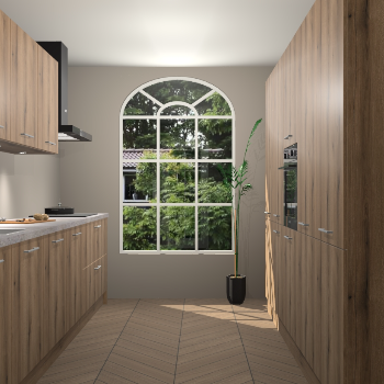 Goud Eiken keuken Dawei 89254