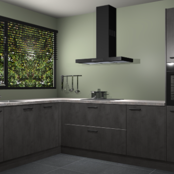 Beton Antraciet keuken Rhodos 56729