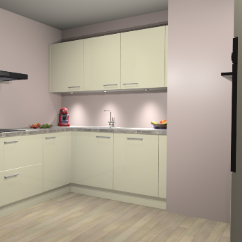 Magnolia Hoogglans keuken Noorwegen 46786