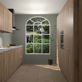 Goud Eiken keuken Dawei 89255