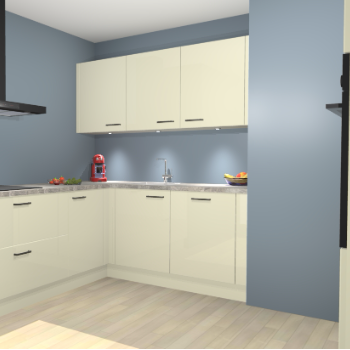 Magnolia Hoogglans keuken Noorwegen 47051