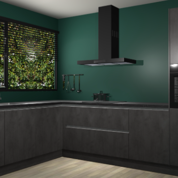 Beton Antraciet greeploze keuken Rhodos 56740