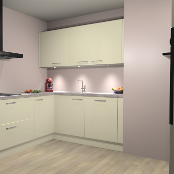 Magnolia Hoogglans keuken Noorwegen 46787