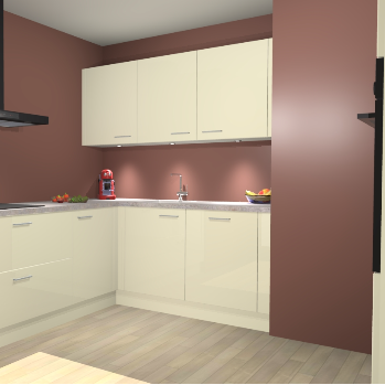 Magnolia Hoogglans keuken Noorwegen 47037