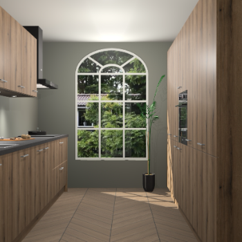 Goud Eiken keuken Dawei 89261