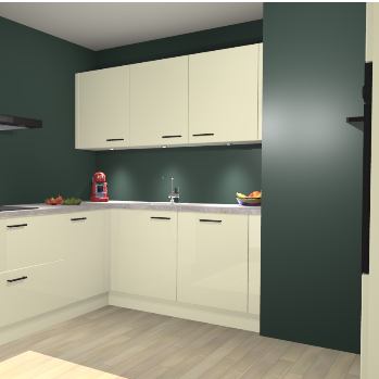 Magnolia Hoogglans keuken Noorwegen 47047