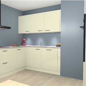 Magnolia Hoogglans keuken Noorwegen 47052