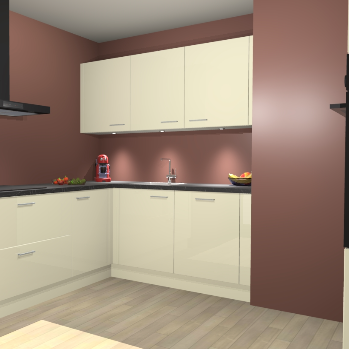 Magnolia Hoogglans keuken Noorwegen 47038