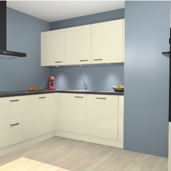 Magnolia Hoogglans keuken Noorwegen 47053