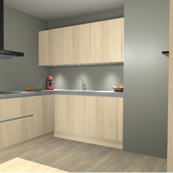 Vuren greeploze keuken Noorwegen 44483