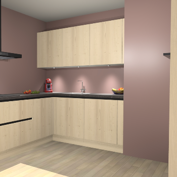 Vuren greeploze keuken Noorwegen 44471