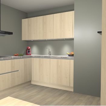 Vuren greeploze keuken Noorwegen 44583