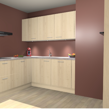 Vuren keuken Noorwegen 44452