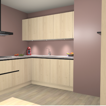 Vuren greeploze keuken Noorwegen 44474