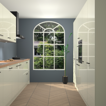 Magnolia hoogglans keuken Dawei 90199