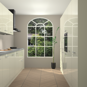 Magnolia hoogglans keuken Dawei 90201