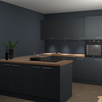 Onyxgrijze keuken Rosario 66753