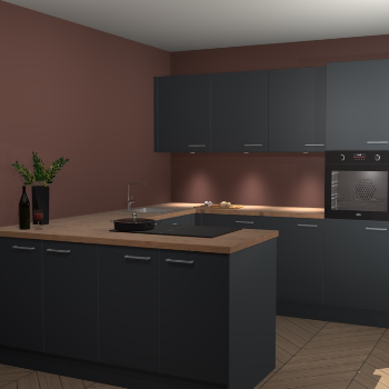 Onyxgrijze keuken Rosario 66754