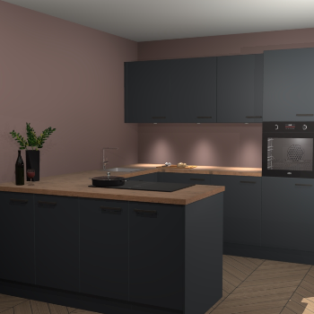 Onyxgrijze keuken Rosario 66757