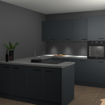 Onyxgrijze keuken Rosario 66763