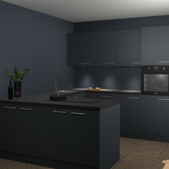 Onyxgrijze keuken Rosario 66797