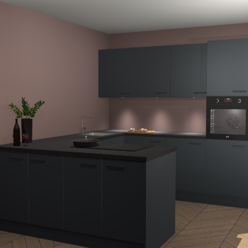 Onyxgrijze keuken Rosario 66801