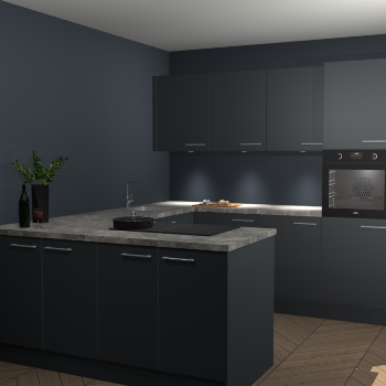 Onyxgrijze keuken Rosario 66815