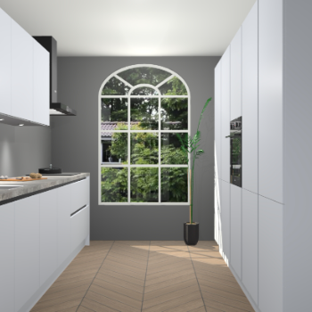 Sneeuwwitte greeploze keuken Dawei 90381