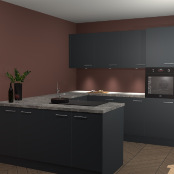 Onyxgrijze keuken Rosario 66816