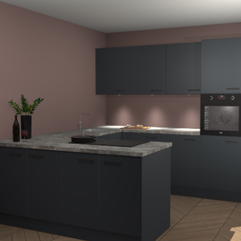 Onyxgrijze keuken Rosario 66819