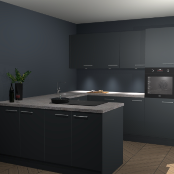 Onyxgrijze keuken Rosario 66854