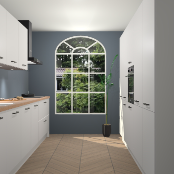 Zijdegrijze keuken Dawei 90399